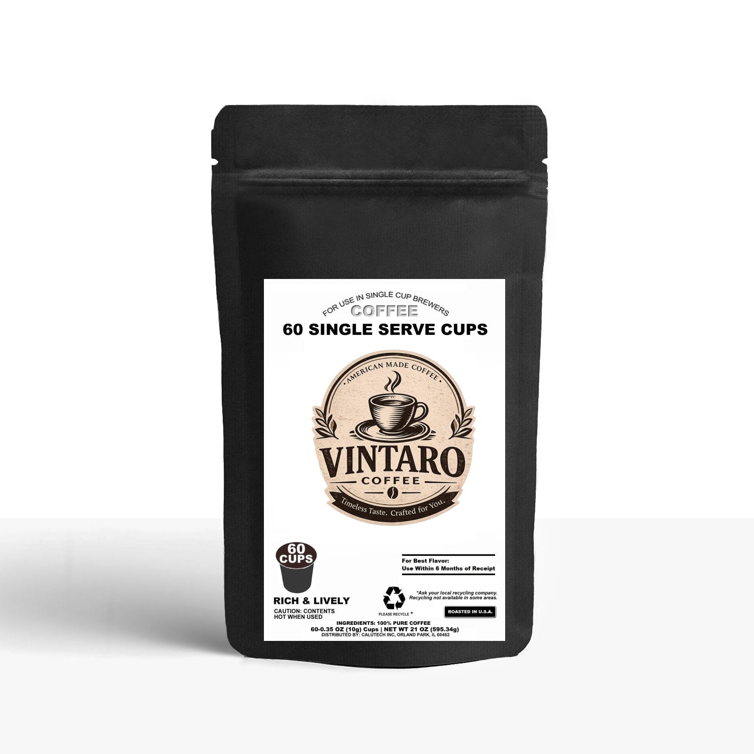 60 Pack Single Serve Coffee Capsules